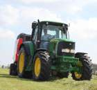 Prasa Zwijająca Kuhn VB 2160 OC + Ciągnik John Deere 6630