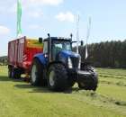 Pottinger przyczepa silosowa Jumbo 7210 + Ciągnik New Holland T8040