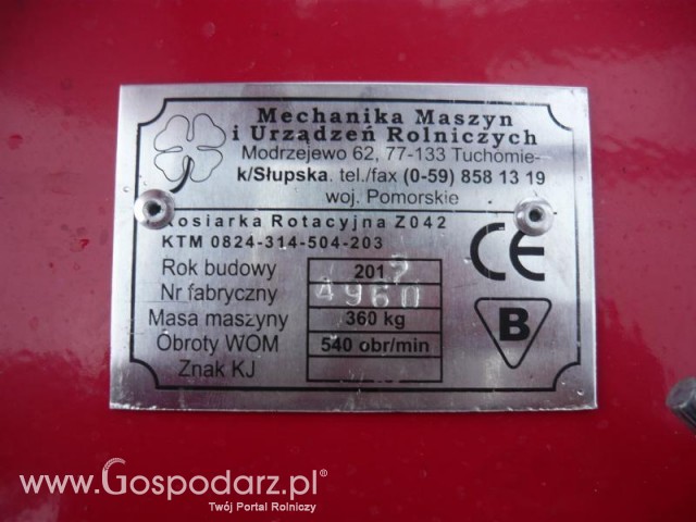 Tabliczka od rotacyjnej