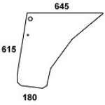 STEYR - szyba drzwiowa dolna P / L przezroczysta, pozostałe do serii 9