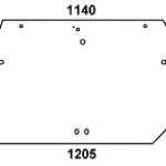 DEUTZ - szyba tylna zielona MK3 i TTV