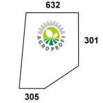 CASE Szyba drzwi górna prawa / lewa przezroczysta