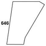 DEUTZ - szyba drzwiowa górna