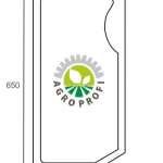 Szyba przednia dolna prawa (kolano) NEW HOLLAND / CASE