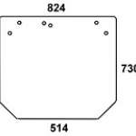 JOHN DEERE szyba tylna do kabiny LX 042117