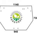 szyba tylna do ciągnika DEUTZ, LAMBORGHINI i SAME