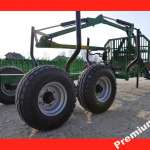 NOWA Przyczepa DO LASU Drewna Samozaładowcza +Łapa