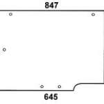 CASE / STEYR - szyba tylna brązowa do kabiny: XL