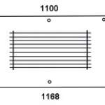 ZETOR - szyba tylna przezroczysta podgrzewana. Seria: UR 2.