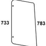 JOHN DEERE / CLAAS / RENAULT - szyba boczna do kabiny MX 3- MX 4