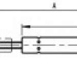 Siłownik gazowy na tylna szybę do CASE IH