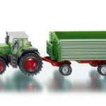 Ciągnik Fendt Favorit 930 z trzyosiową przyczepą wywrotką Bratner 1:87