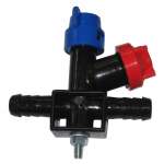 Oprawa przelotowa z zaworem bocznym