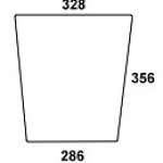 MASSEY FERGUSON - szyba drzwiowa dolna zielona. Seria: MF 3000.