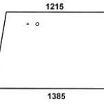 FENDT - szyba tylna przezroczysta