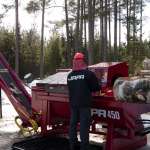 Kombajn do drewna kominkowego z piłą łańcuchową JAPA 450