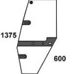 STEYR - szyba drzwiowa lewa zielona SK II z nadrukiem