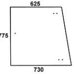 FENDT - szyba boczna zielona