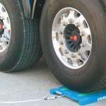 Waga podkładkowa do ważenia osi pojazdu