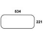 MASSEY FERGUSON - szyba tylna dolna przezroczysta. Seria: MF 3000