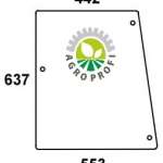 CASE Szyba boczna prawa / lewa przezroczysta