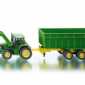 Ciagnik John Deere z przyczepą i ładowarką 1:87  (zabawka, model)